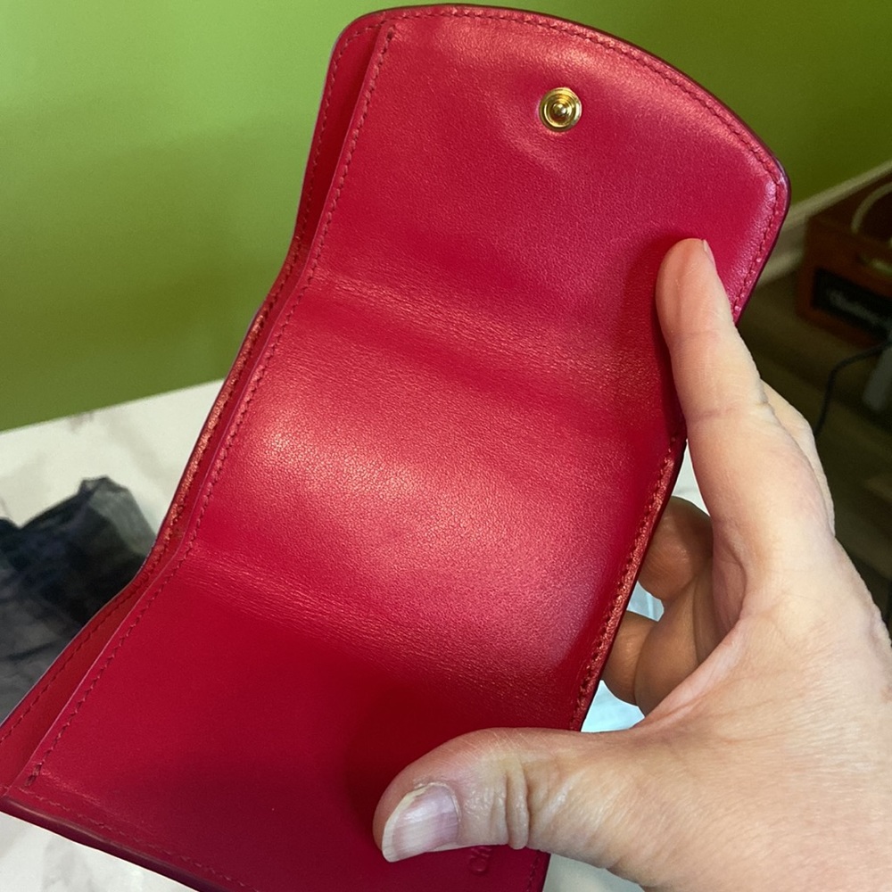 🇫🇷✨CHLOE✨Pink Petite Wallet / Card Holder - Picture 5 of 7